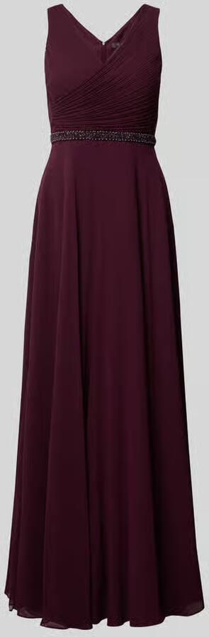 Vera Mont Fit and Flare avondjurk met parelborduursel - Foto 3