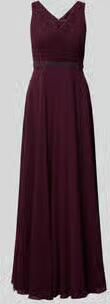 Vera Mont Fit and Flare avondjurk met parelborduursel