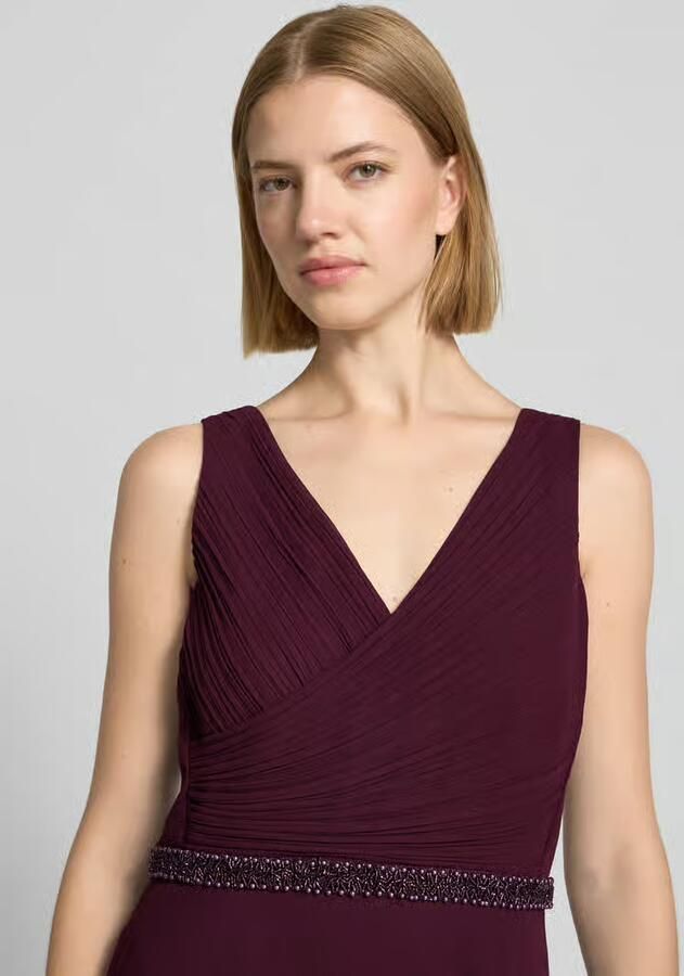 Vera Mont Fit and Flare avondjurk met parelborduursel - Foto 2