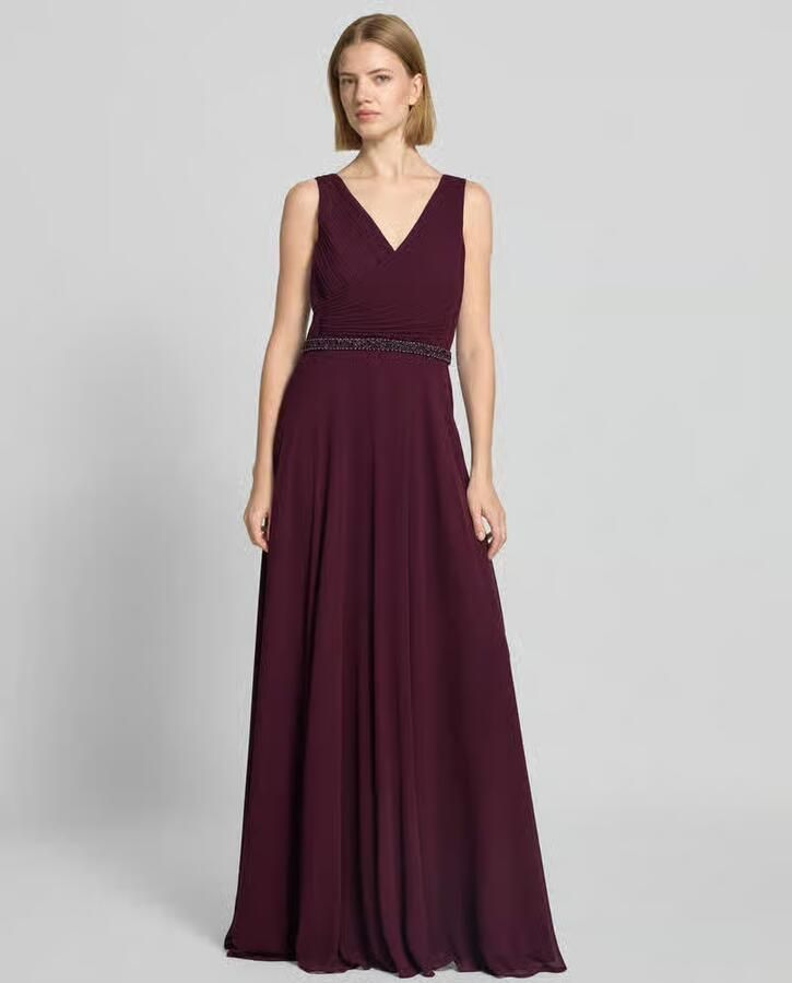 Vera Mont Fit and Flare avondjurk met parelborduursel - Foto 2