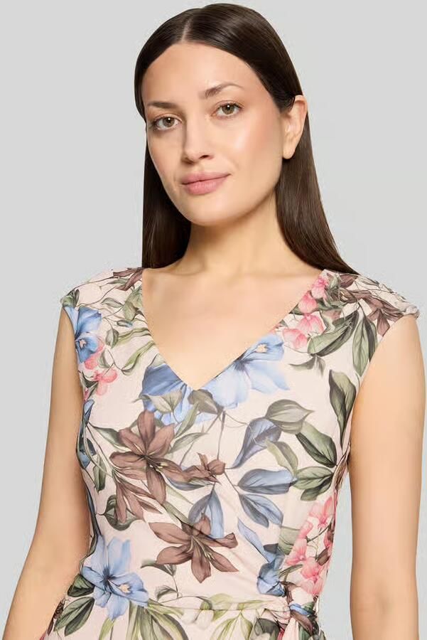 Vera Mont fit and flare cocktailjurk met all-over motief