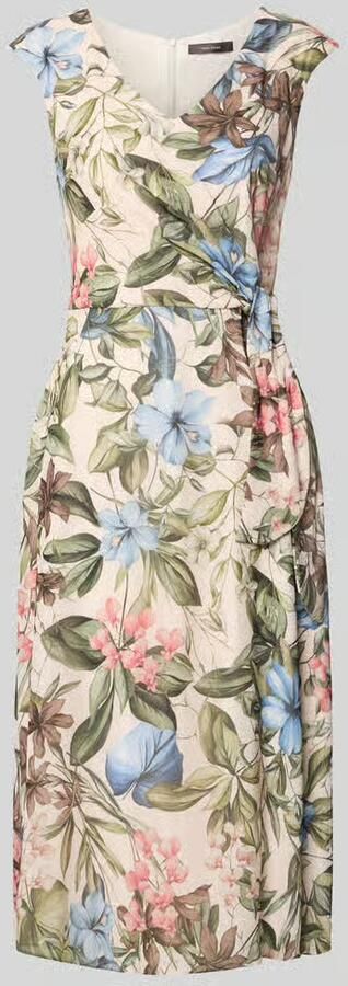 Vera Mont fit and flare cocktailjurk met all-over motief - Foto 2