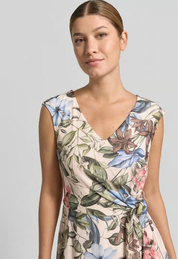 Vera Mont fit and flare cocktailjurk met all-over motief - Foto 2