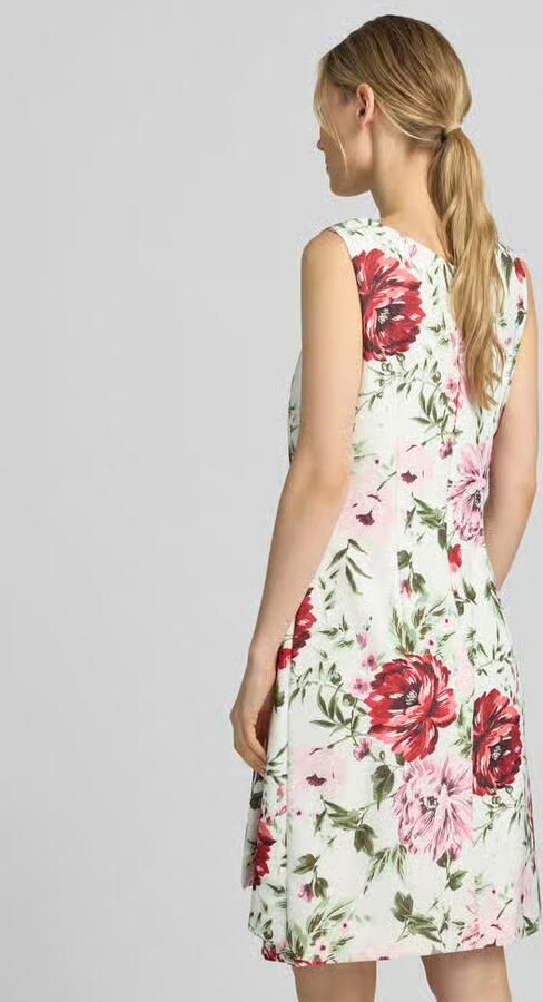 Vera Mont Getailleerde cocktailjurk met all-over motief