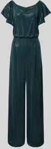 Vera Mont Glanzende jumpsuit met V-hals