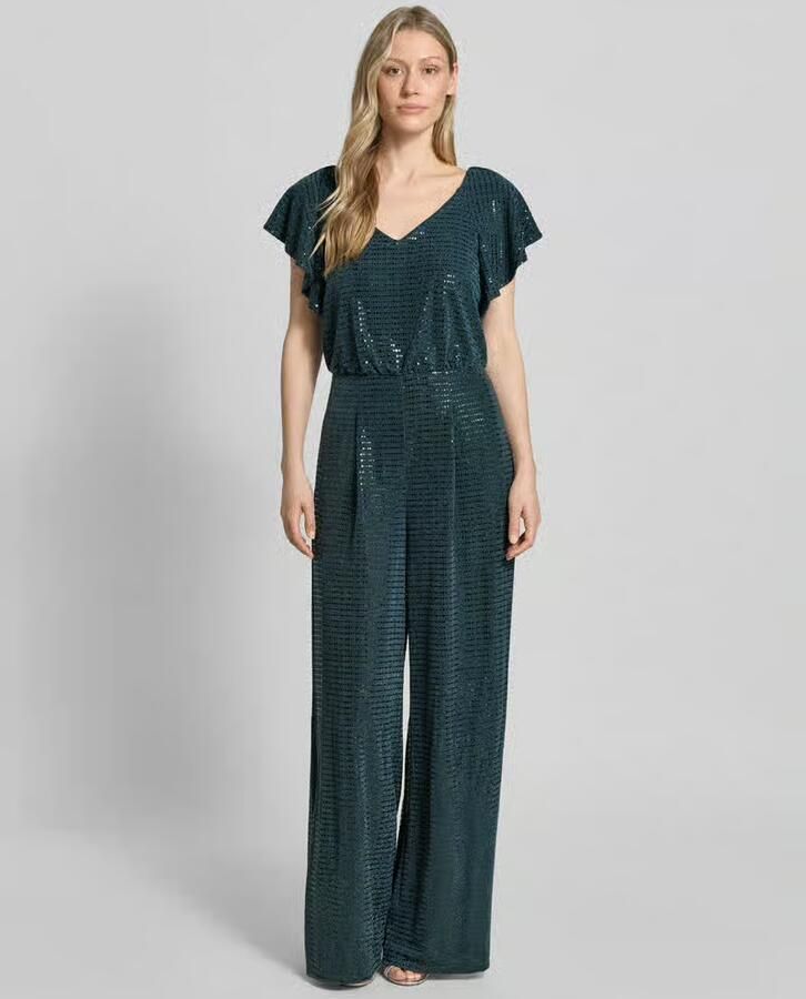 Vera Mont Glanzende jumpsuit met V-hals - Foto 2