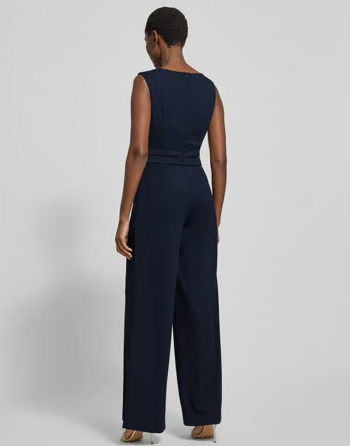 Vera Mont Wijdvallende Jumpsuit met U-Boot Halslijn Zwart Dames - Foto 2