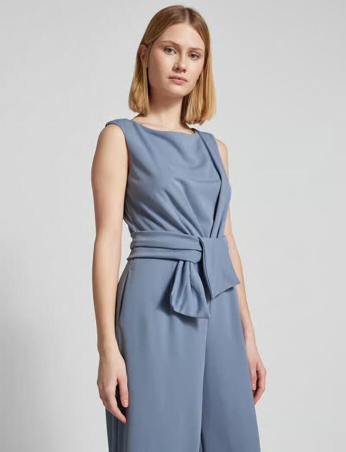 Vera Mont Mouwloze Jumpsuit Overall Blue Dames