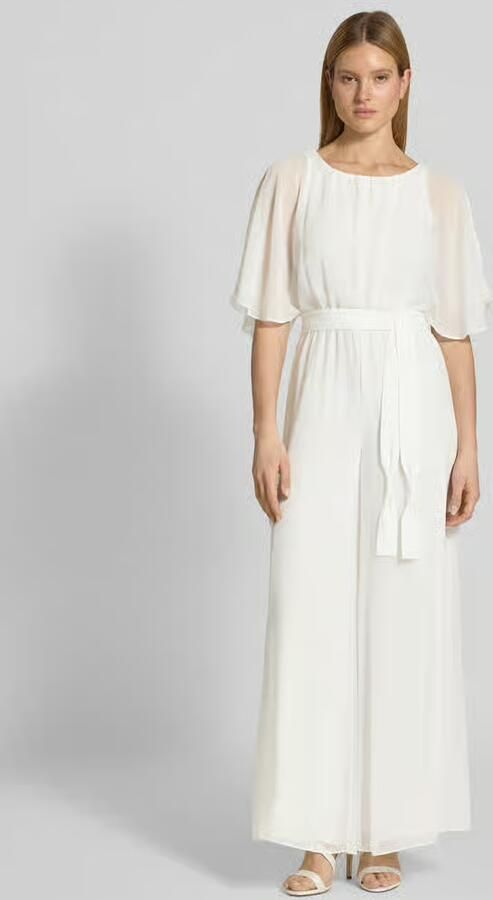 Vera Mont Jumpsuit van vloeiende stof met Strikceintuur - Foto 3