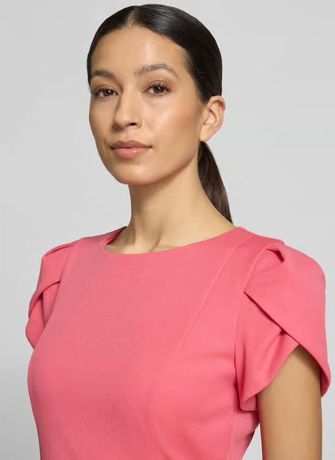 Vera Mont Knie-lange cocktailjurk met ronde hals