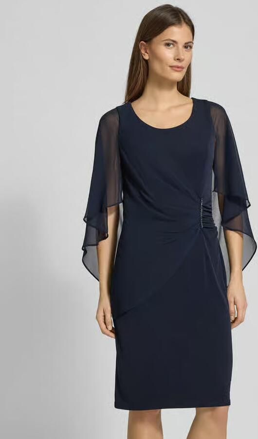 Vera Mont Elegante Gerimpelde Cocktailjurk Blue Dames - Foto 4