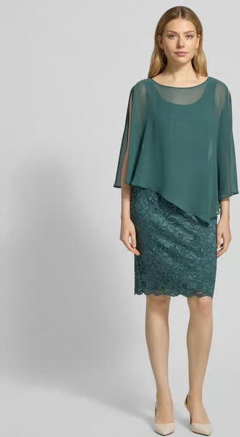 Vera Mont Knielange cocktailjurk in 2-in-1-look - Foto 3