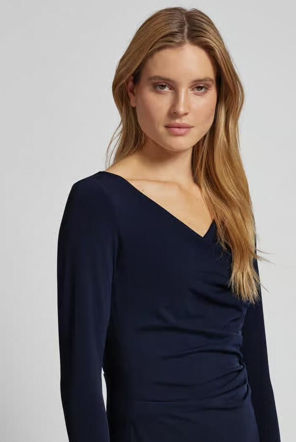 Vera Mont Knielange cocktailjurk met draperingen - Foto 2