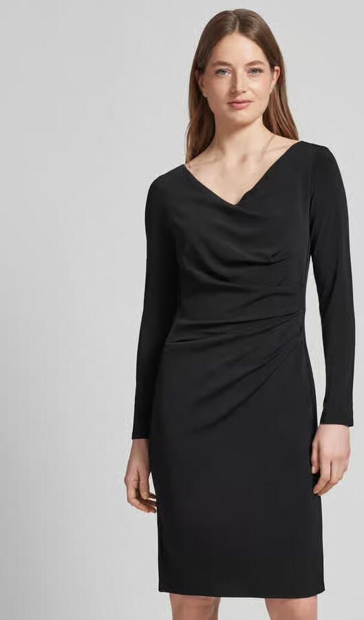Vera Mont Knielange cocktailjurk met draperingen - Foto 5