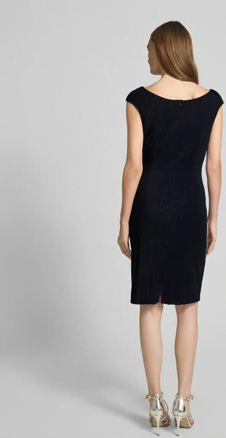 Vera Mont Knielange cocktailjurk met plooien