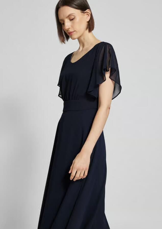 Vera Mont Cocktailjurk met korte mouwen Blue Dames
