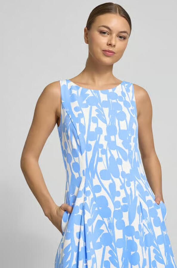 Vera Mont Knie-lange cocktailjurk met stretch