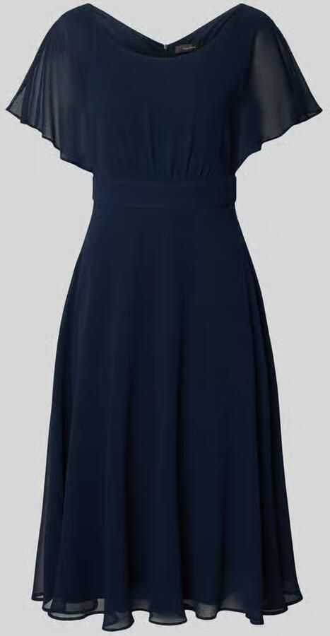 Vera Mont Cocktailjurk met korte mouwen Blue Dames