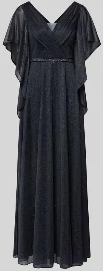 Vera Mont maxi-jurk met V-hals en met siersteentjes - Foto 2