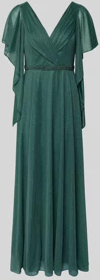 Vera Mont maxi-jurk met V-hals en met siersteentjes - Foto 2