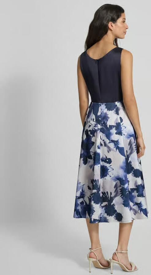 Vera Mont Midi-jurk met gebloemde motiefprint