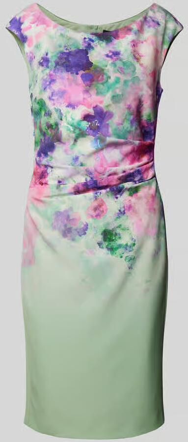 Vera Mont Bloemenprint Cocktailjurk Green Dames - Foto 3