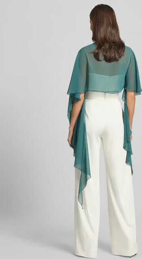 Vera Mont Stola van chiffon met knoopsluiting