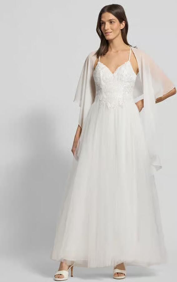 Vera Mont Stijlvolle Bolero Sjaal White Dames - Foto 4