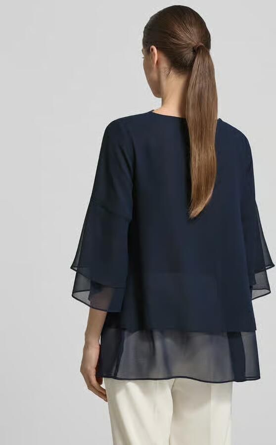 Vera Mont regular fit blouseshirt van vloeiende stof - Foto 4