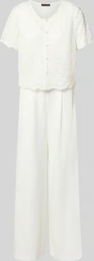 Vera Mont regular fit jumpsuit met kantafwerking - Foto 2