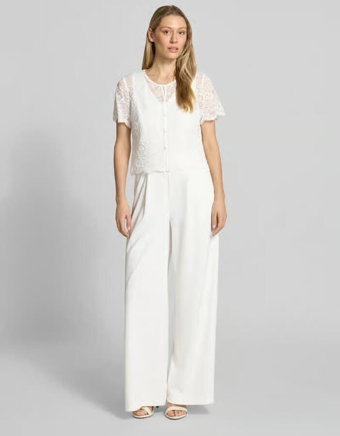 Vera Mont regular fit jumpsuit met kantafwerking - Foto 2