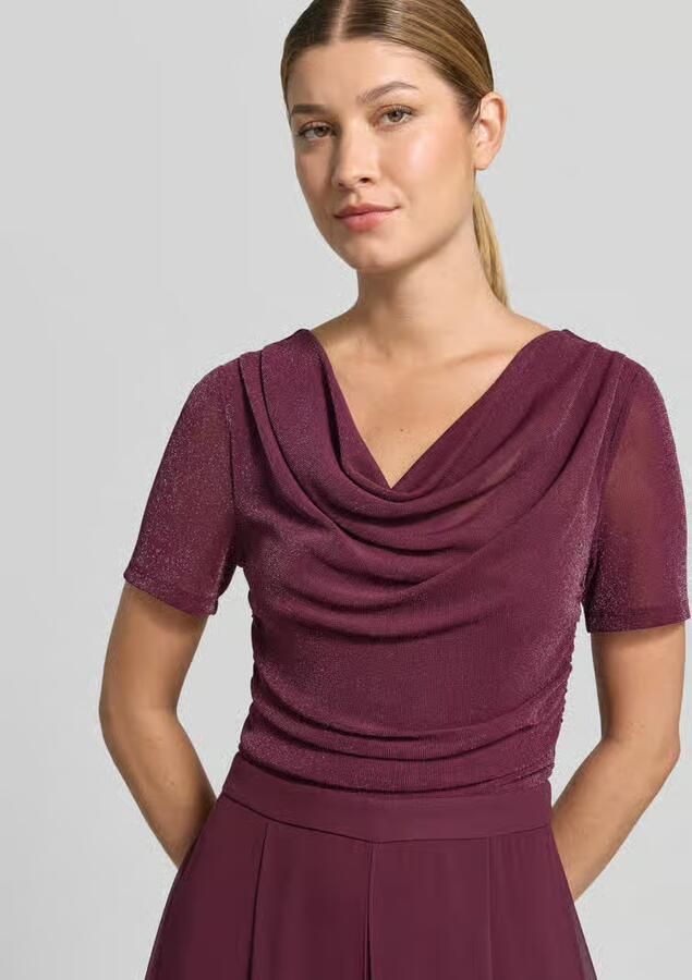 Vera Mont Regular fit jumpsuit van mesh