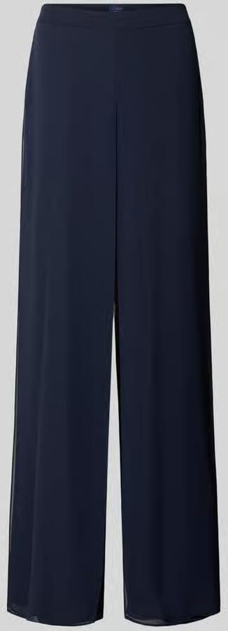 Vera Mont wide fit stoffen broek in semitransparant design - Foto 5
