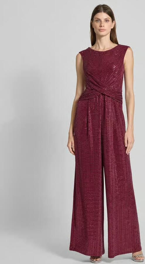 Vera Mont Relaxed fit jumpsuit met pailletten - Foto 2