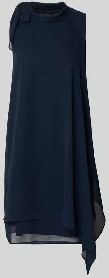 Vera Mont Knielange cocktailjurk met asymmetrische zoom