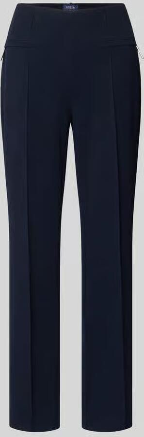 Vera Mont Slim fit stoffen broek met paspelzakken - Foto 4