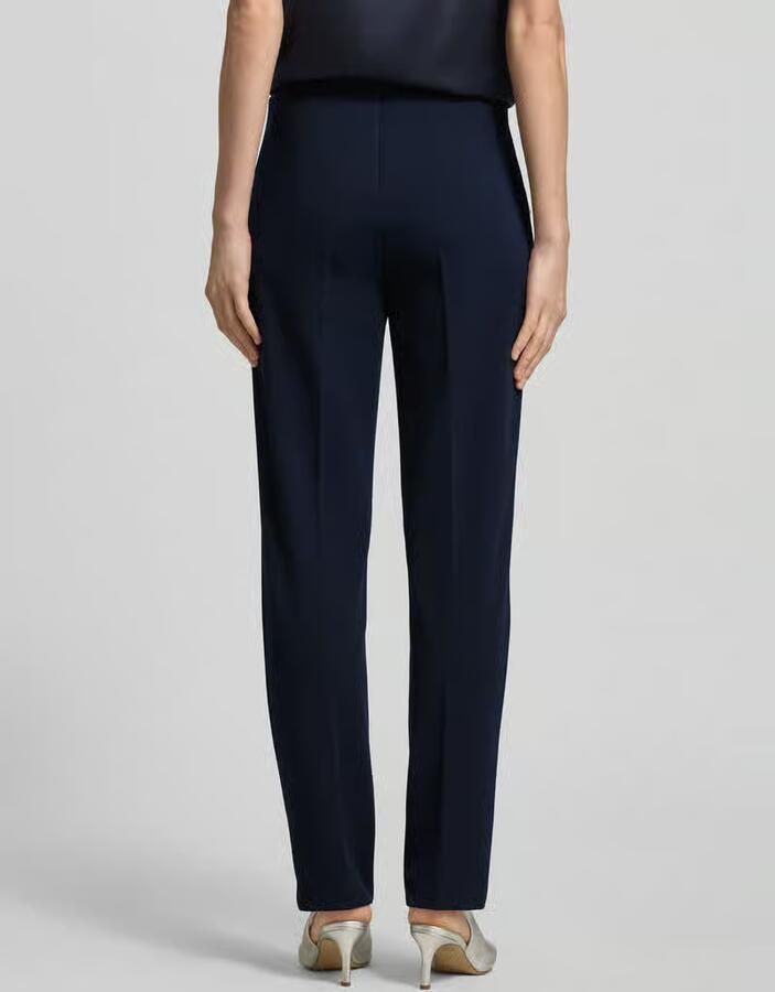 Vera Mont Slim fit stoffen broek met paspelzakken