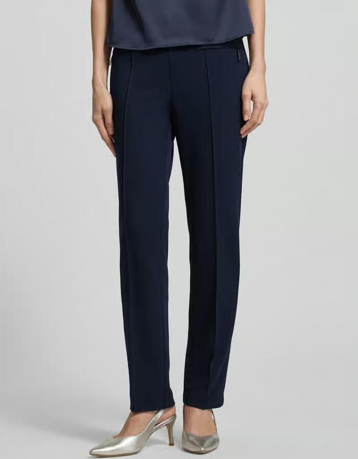 Vera Mont Slim fit stoffen broek met paspelzakken - Foto 2