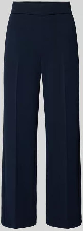 Vera Mont Stoffen broek met vouwplooi en elastische band