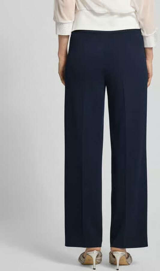 Vera Mont Stoffen broek met vouwplooi en elastische band - Foto 3