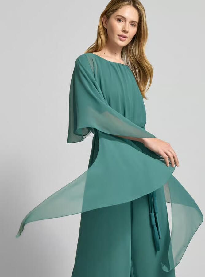 Vera Mont Stola van chiffon met knoopsluiting - Foto 2