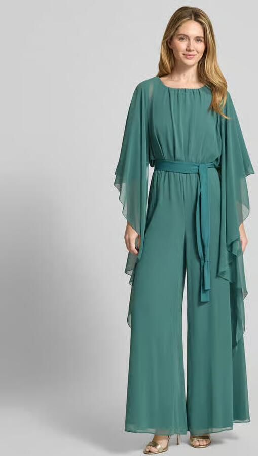 Vera Mont Stola van chiffon met knoopsluiting - Foto 4