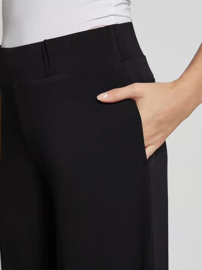 Vera Mont Straight leg stoffen broek met elastische band - Foto 3