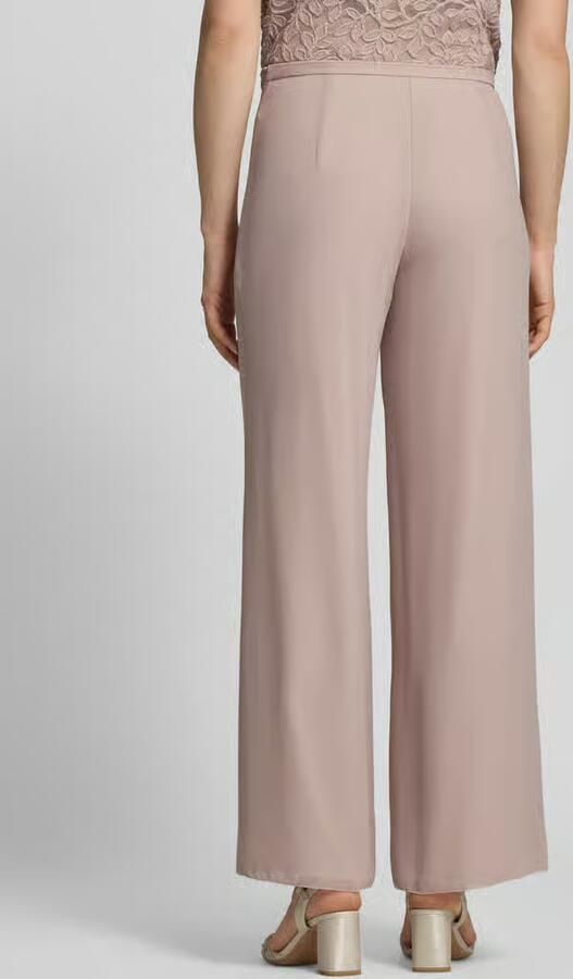 Vera Mont wide fit stoffen broek met naadritssluiting