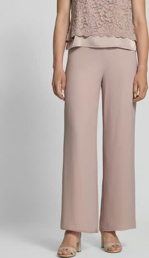 Vera Mont wide fit stoffen broek met naadritssluiting - Foto 3