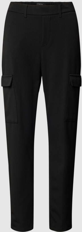 Vero moda maya zwarte high waist cargo pantalon 7 8e lengte