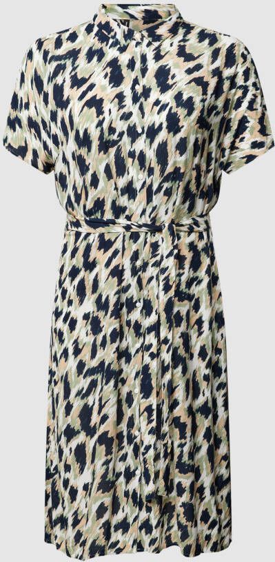 Vero Moda Curve PLUS SIZE midi-jurk met dierenprint model 'MENNY'