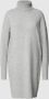 VERO MODA gemêleerde fijngebreide jurk VMBRILLIANT van gerecycled polyester lichtgrijs - Thumbnail 2