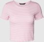 Vero Moda Kort T-shirt met streepmotief model 'MADI' - Thumbnail 1