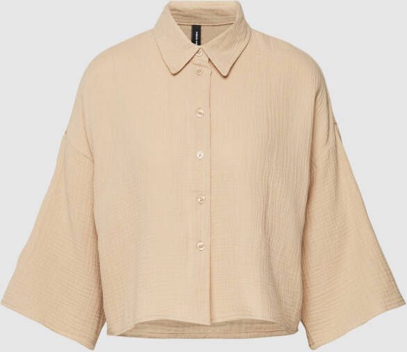 Vero Moda Korte blousetop met platte kraag model 'NATALI'